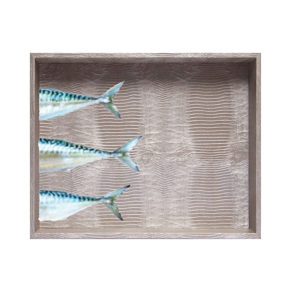 CHAROLA EXTRA GRANDE TEJUS PLATA BEIGE