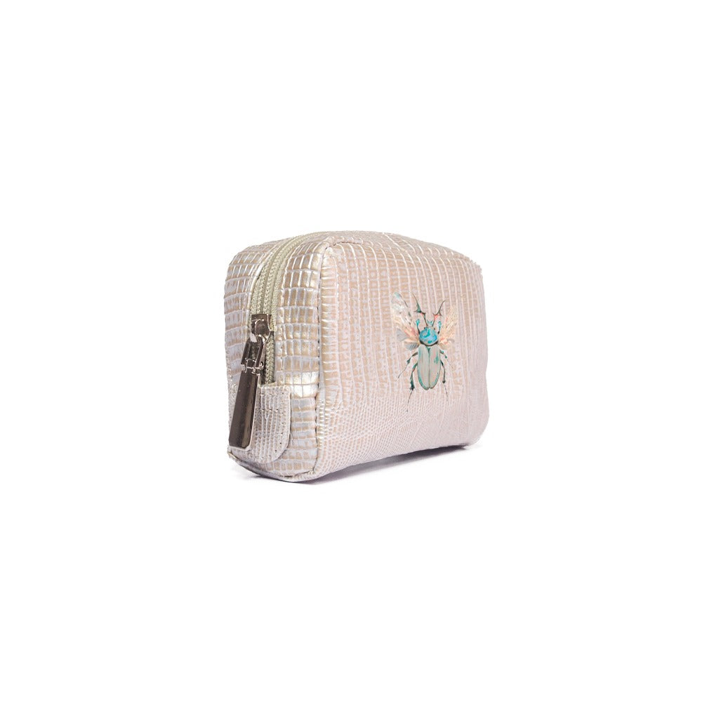 POUCH MONKEY TEJUS PLATA BEIGE