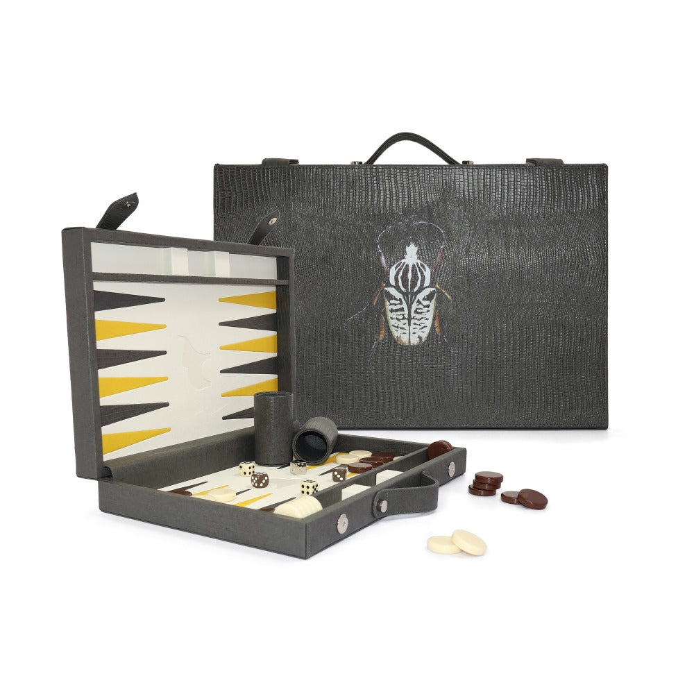 BACKGAMMON MEDIANO GRIS ARMADILLO