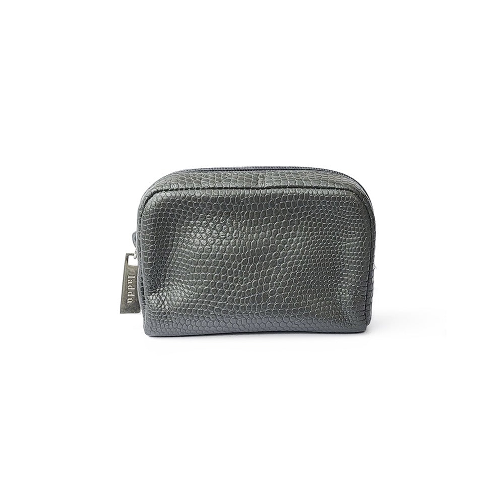 POUCH MONKEY GEORGETE GRIS OSCURO LISO