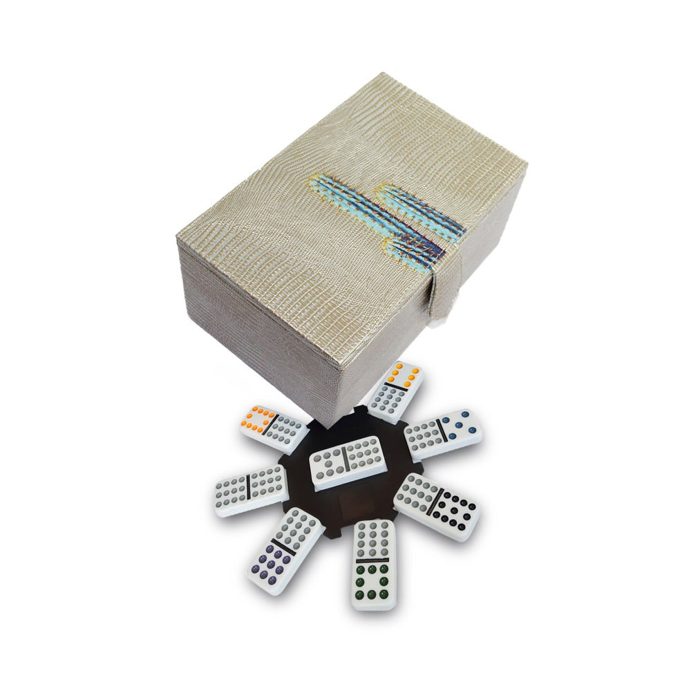 CUBAN DOMINO TEJUS SILVER BEIGE