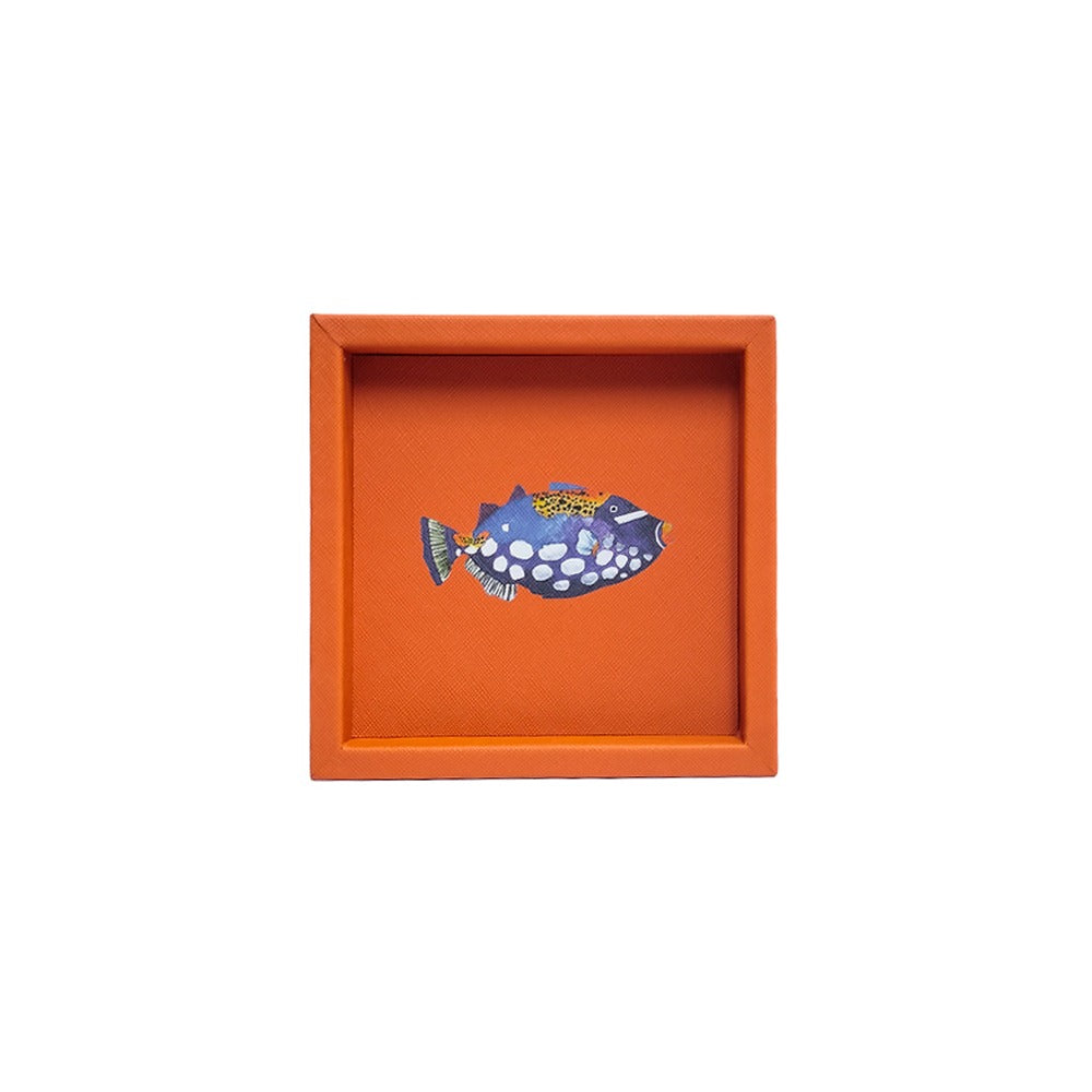 CHAROLA 15 X 15 FORRO NARANJA