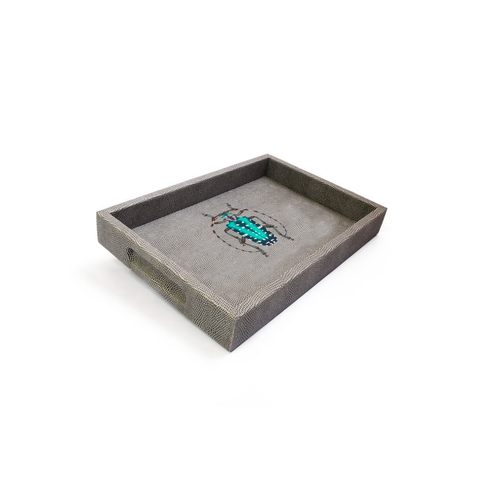 CHAROLA BURO REPTIL GRIS