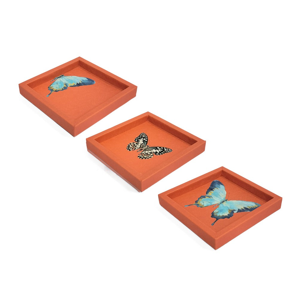 CHAROLA 15 X 15 FORRO NARANJA