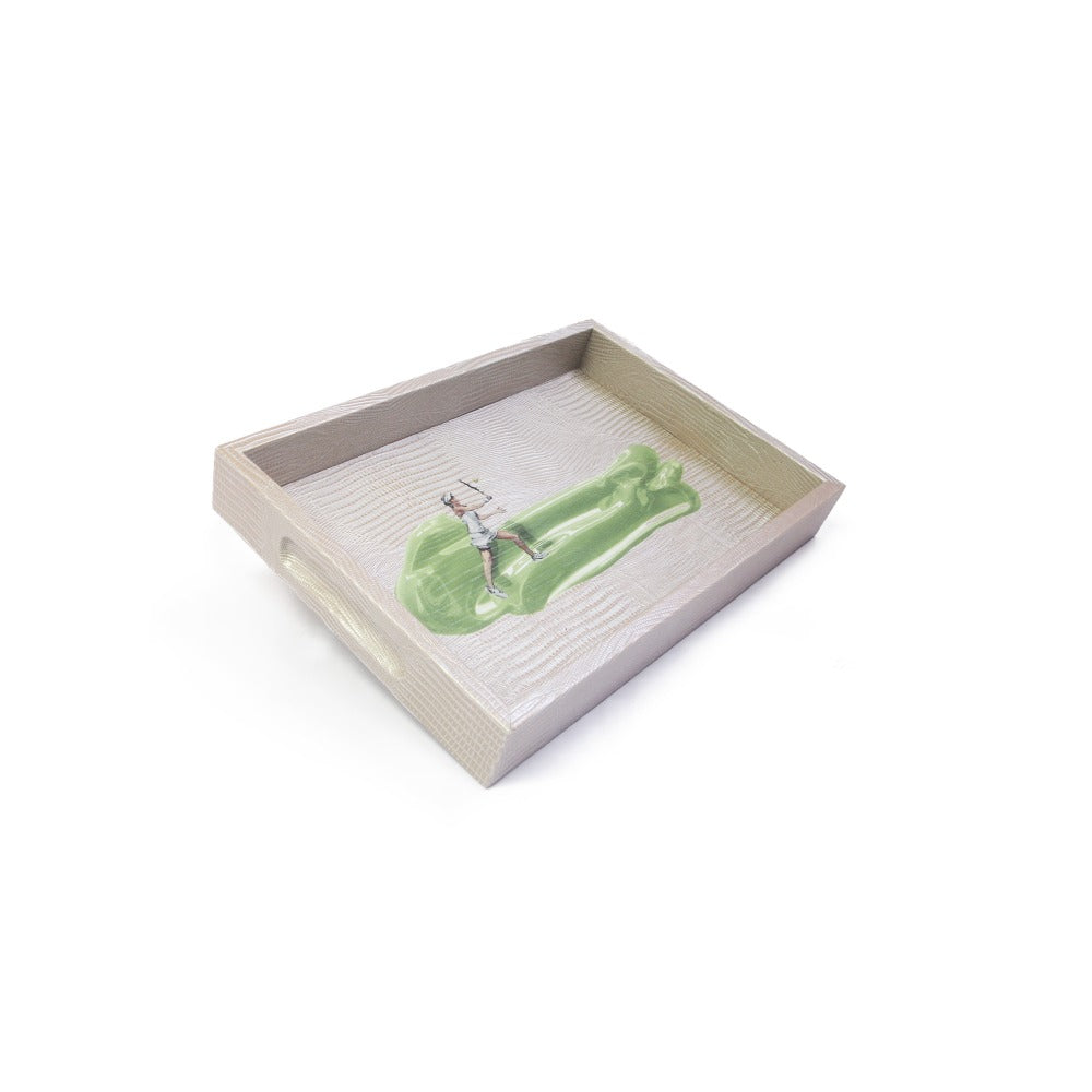 CHAROLA BURO TEJUS PLATA BEIGE TAY XACUR