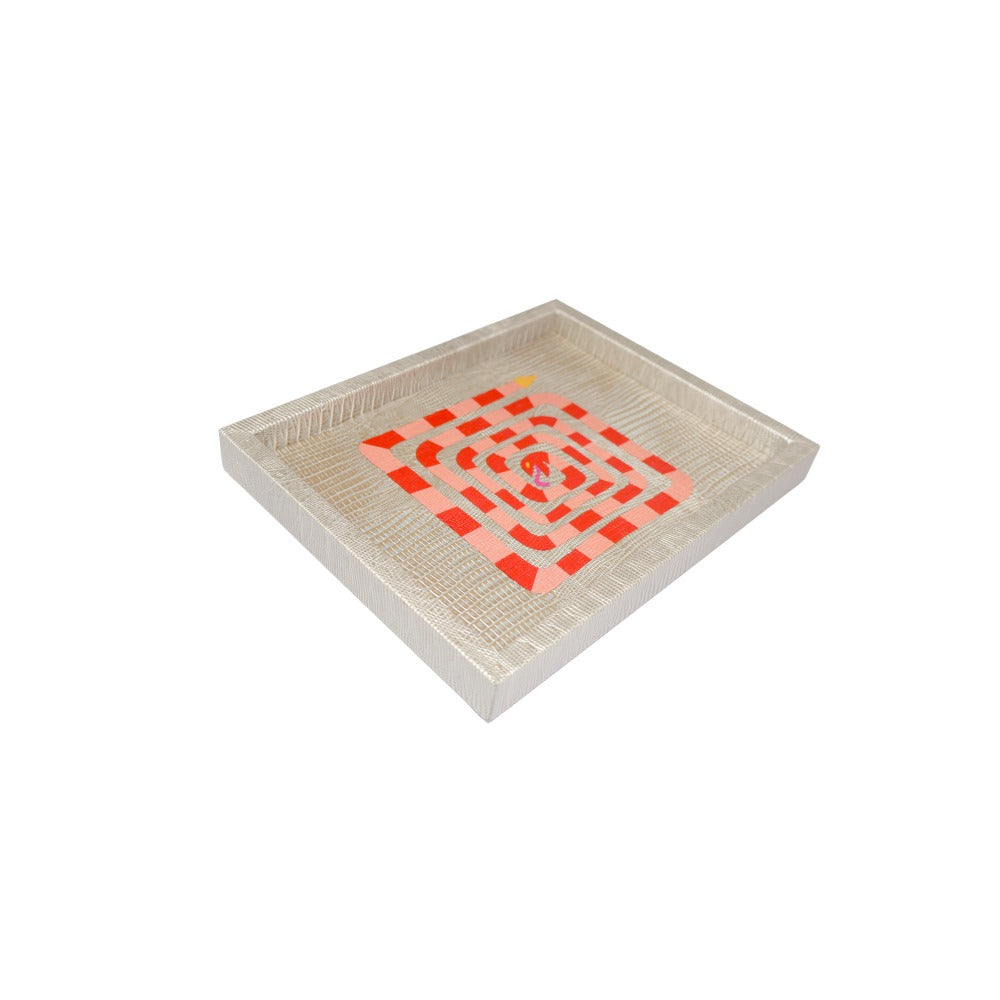 CHAROLA LADDU TEJUS PLATA BEIGE