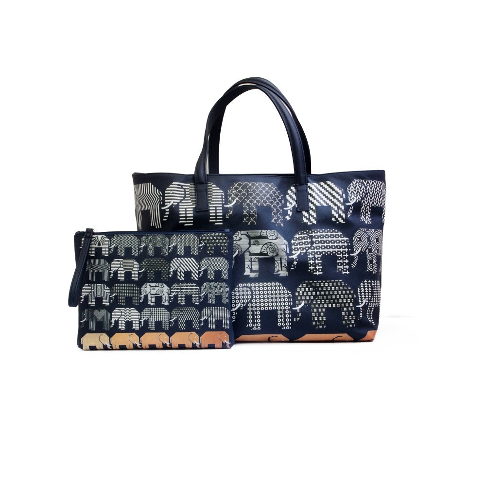 BOLSA MATEA PLAYA FORRO AZUL NOCHE PEDRO FRIDEBERG