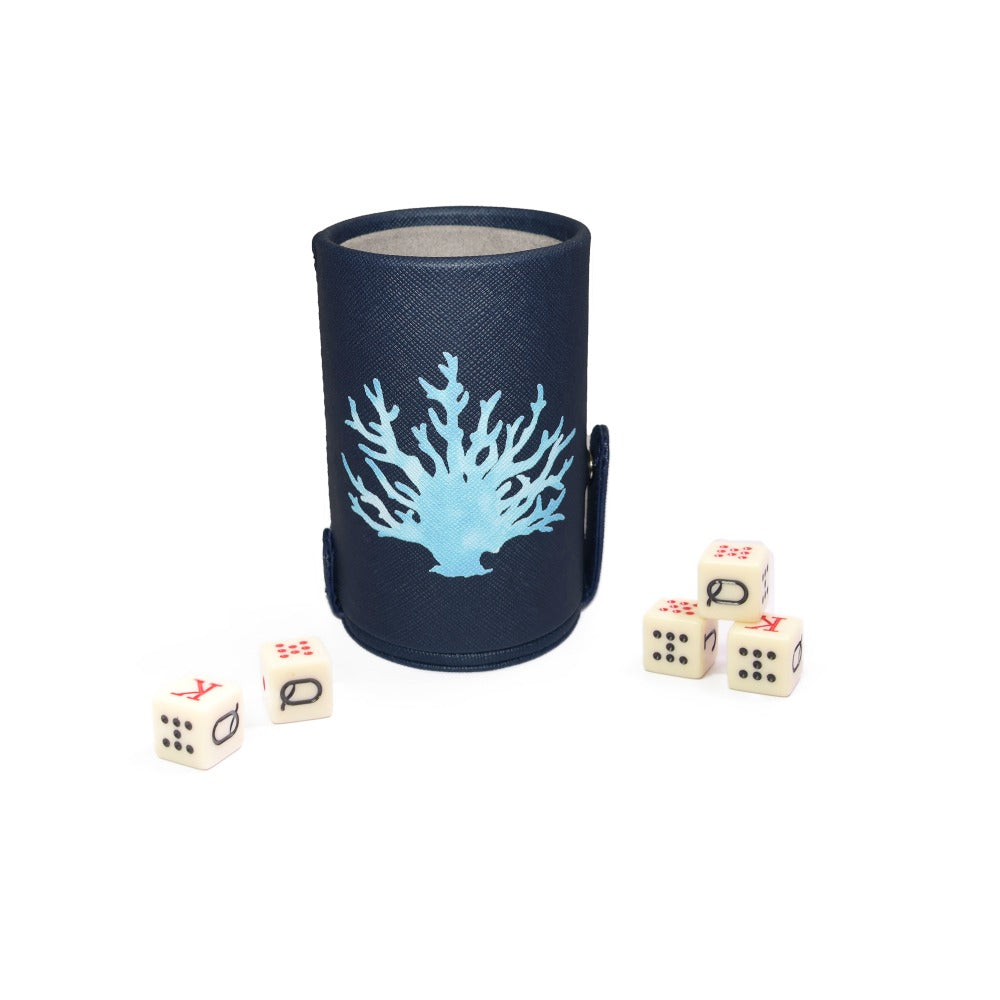 CUBILETE CON TAPA FORRO AZUL NOCHE