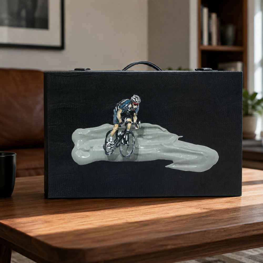 BACKGAMMON GRANDE NEGRO ARMADILLO MATE TAY XACUR