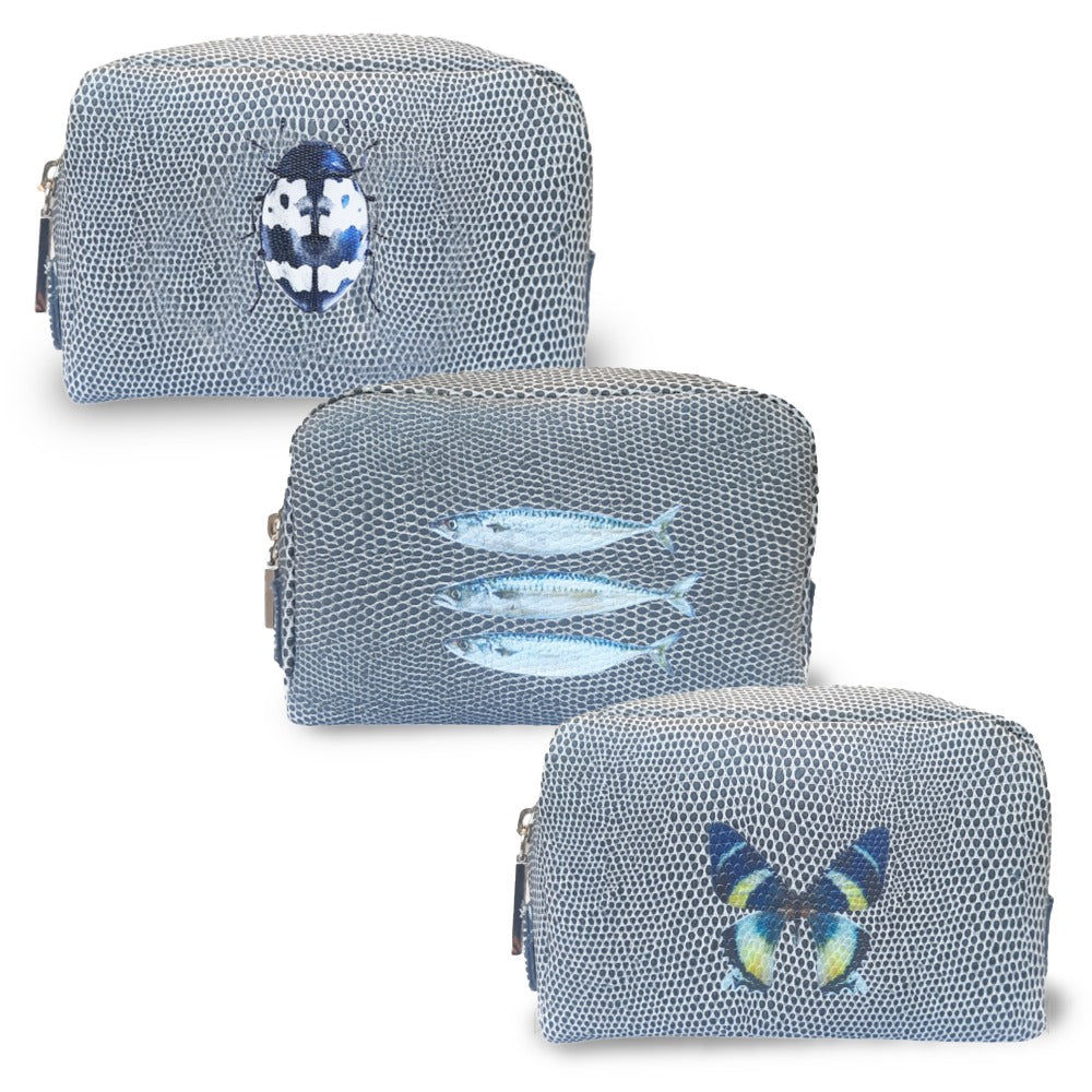 POUCH MONKEY REPTIL GRIS