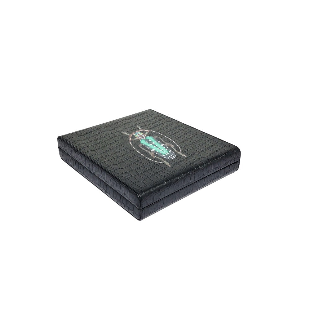 DOMINO INGLES CROCO NEGRO