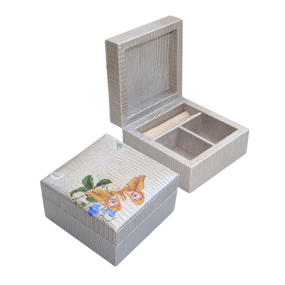 JOYERO MINI TEJUS PLATA BEIGE