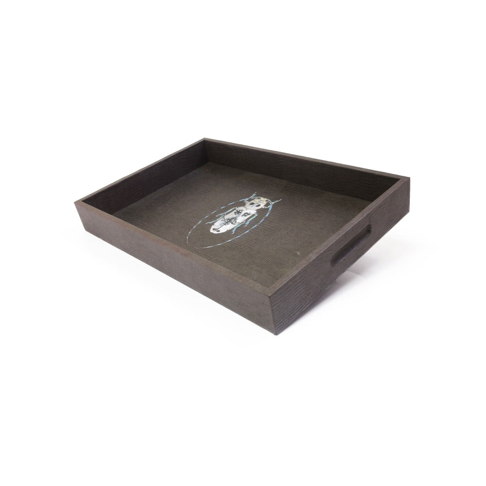 CHAROLA MEDIANA GRIS ARMADILLO