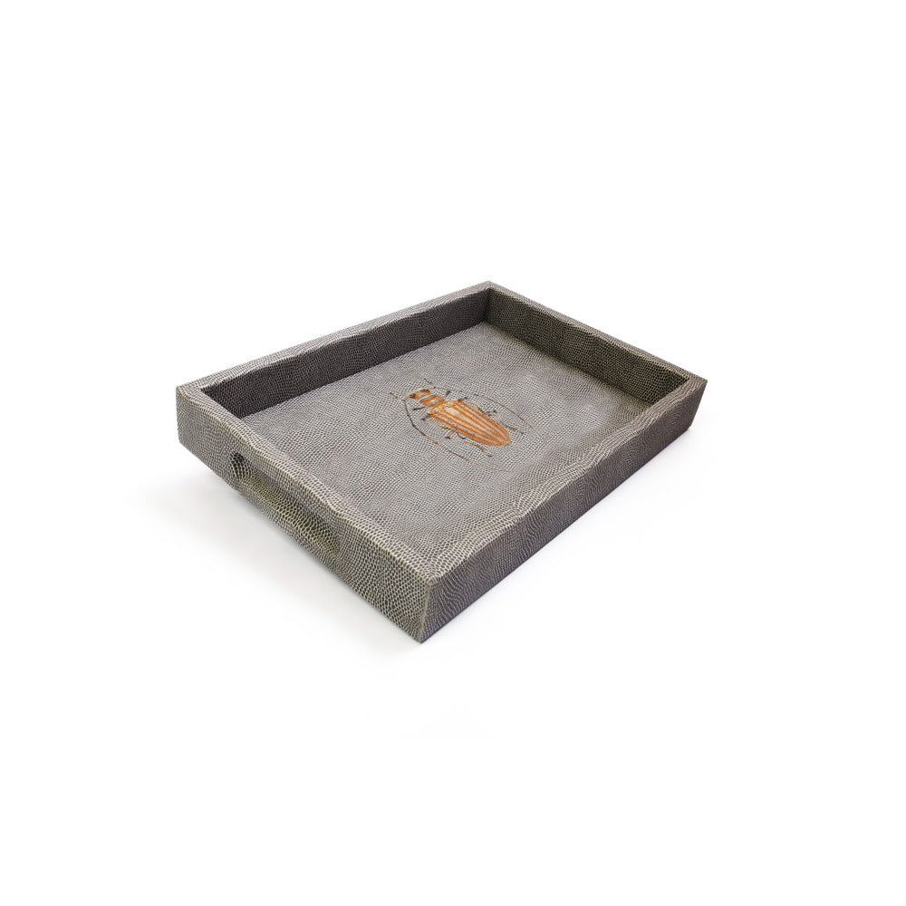 CHAROLA BURO REPTIL GRIS