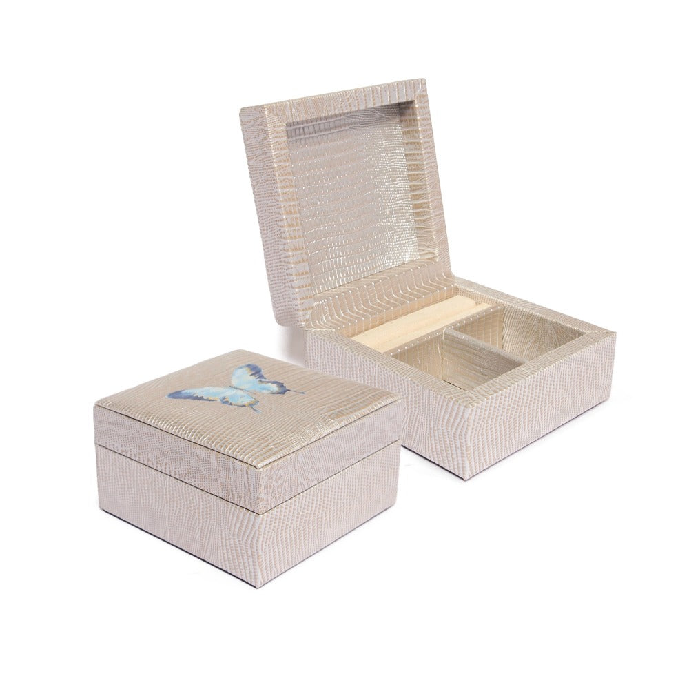 JOYERO MINI TEJUS PLATA BEIGE