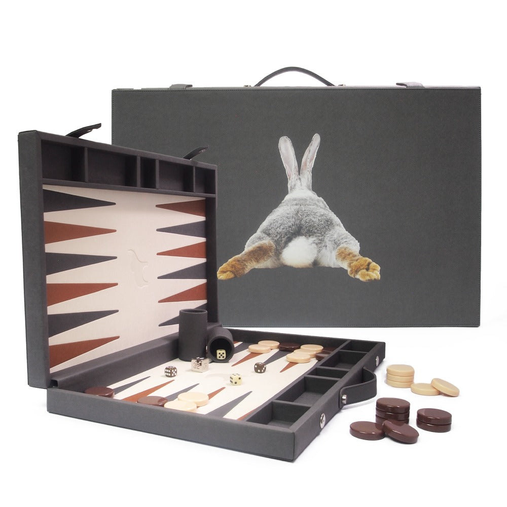 BACKGAMMON GRANDE FORRO COOL GREY