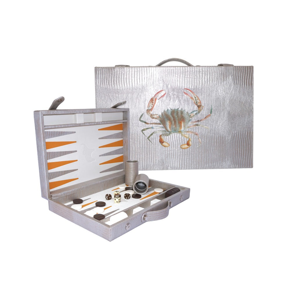 BACKGAMMON MEDIANO TEJUS PLATA BEIGE