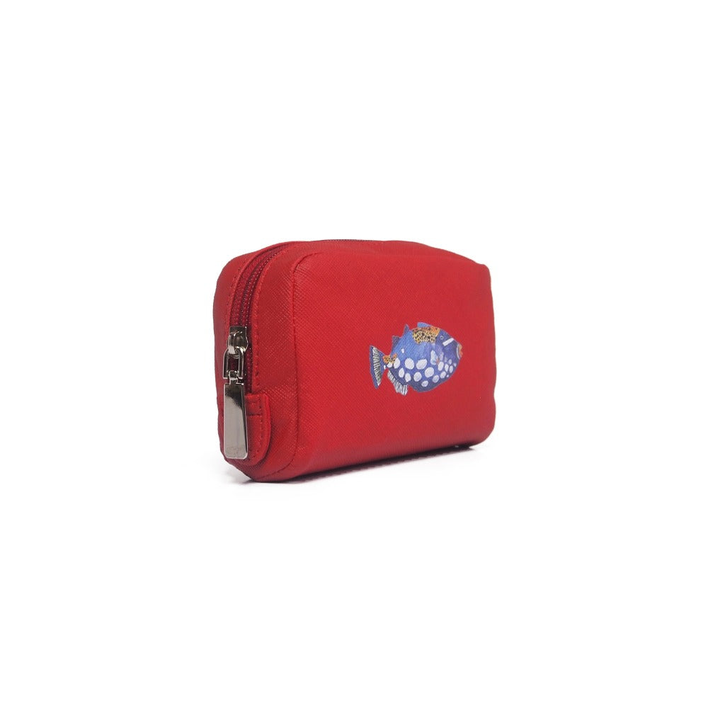POUCH MONKEY FORRO ROJO