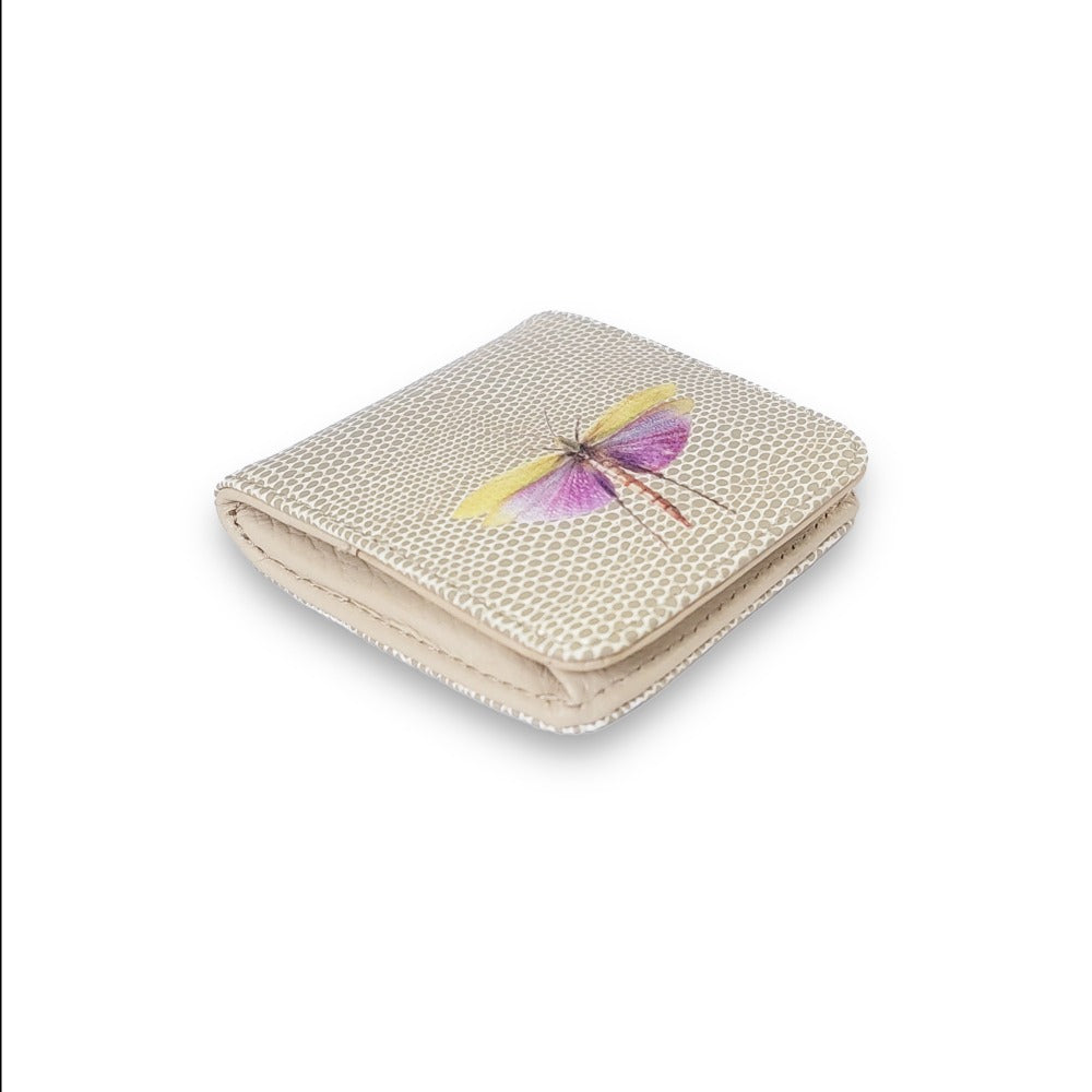 MONEDERO CUADRADO RAYITAS CARNE