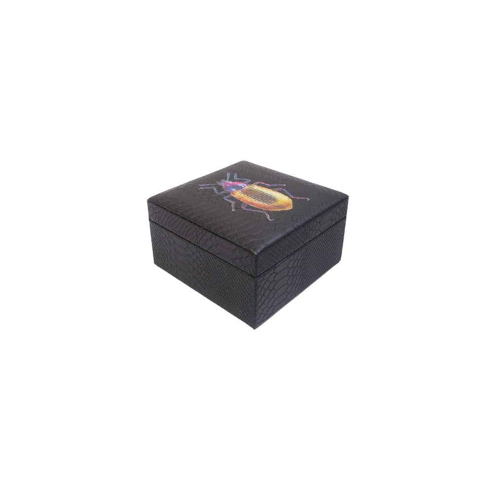 CAJA DECORATIVA CHICA NEGRO MATE