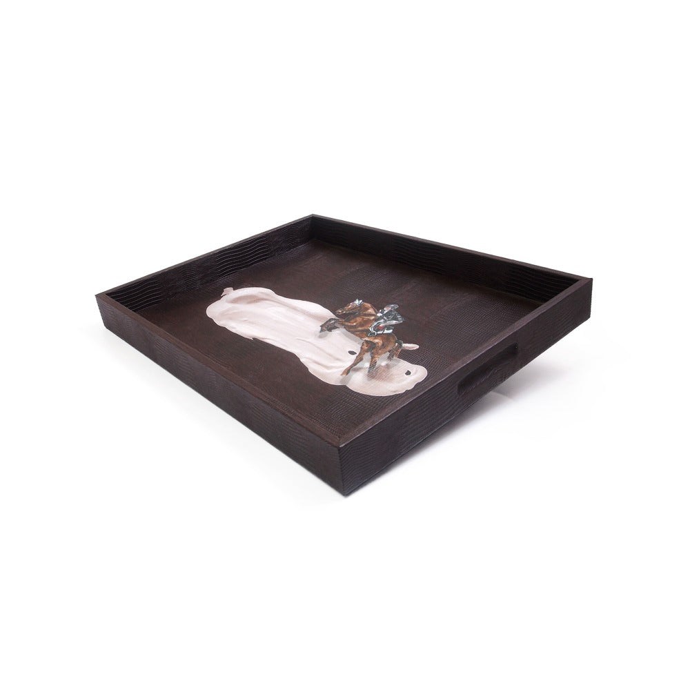 CHAROLA GRANDE TABACO MATE ARMADILLO TAY XACUR