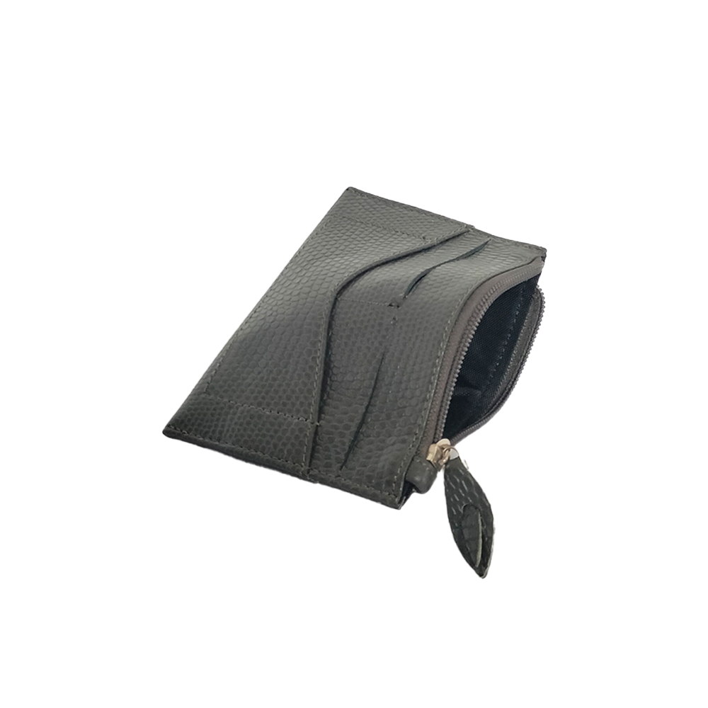 TARJETERO CHUCHO LIZARD GRIS OSCURO