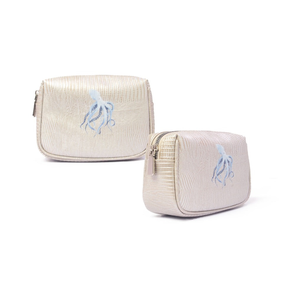 NECESER CHICO TEJUS PLATA BEIGE