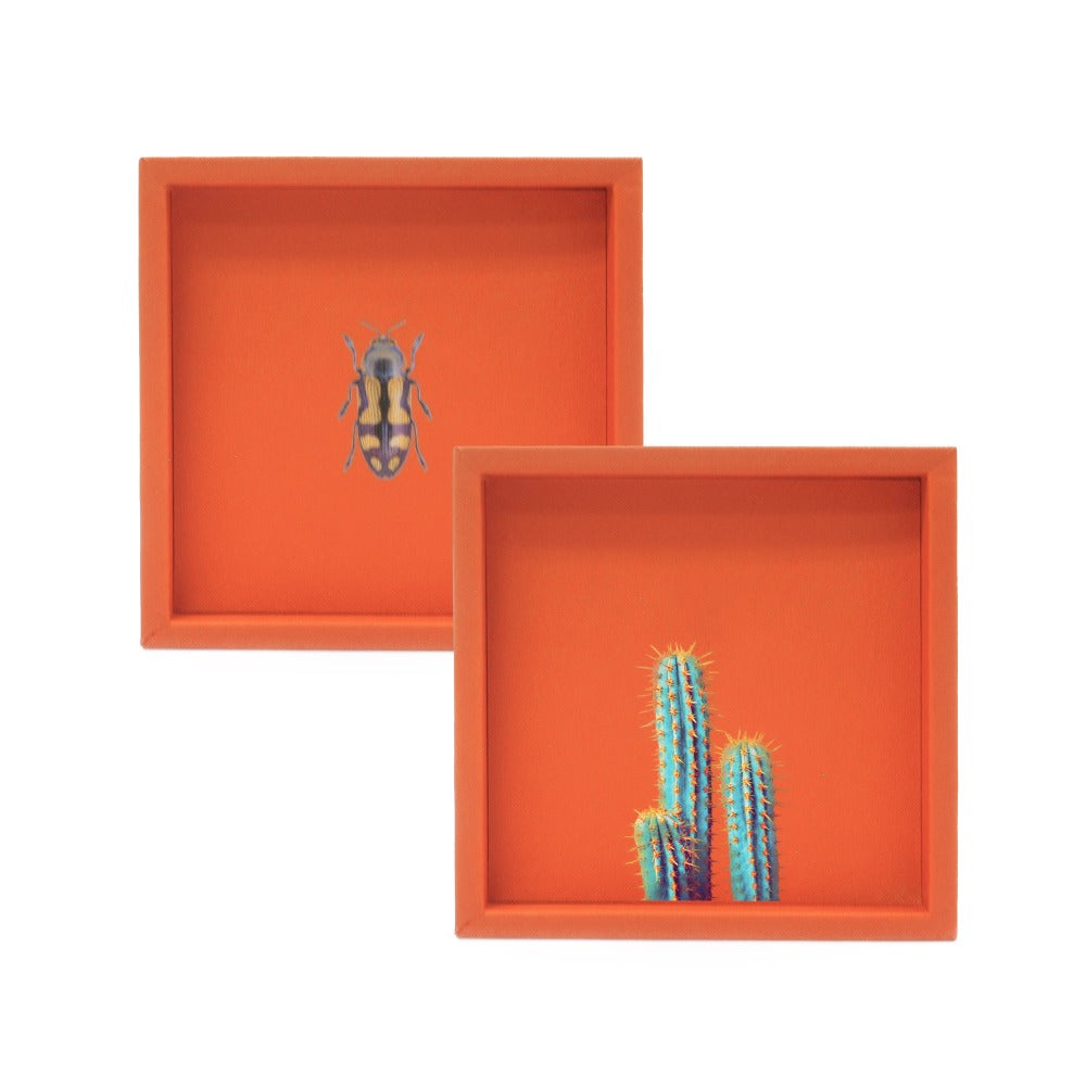 CHAROLA 18 X 18 FORRO NARANJA