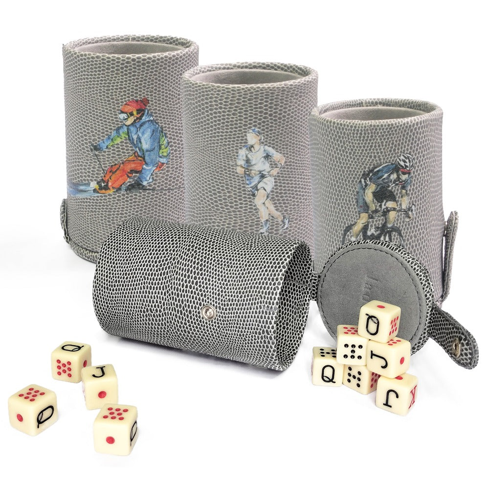 CUBILETE CON TAPA REPTIL GRIS TAY XACUR