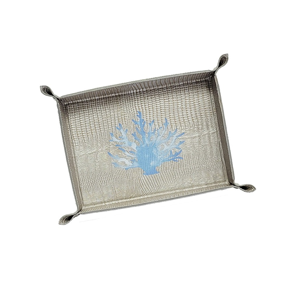 VACIA BOLSILLOS GRANDE TEJUS PLATA BEIGE