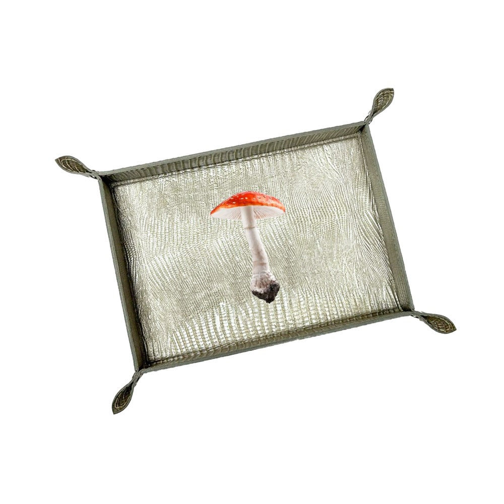 VACIA BOLSILLOS GRANDE TEJUS PLATA BEIGE