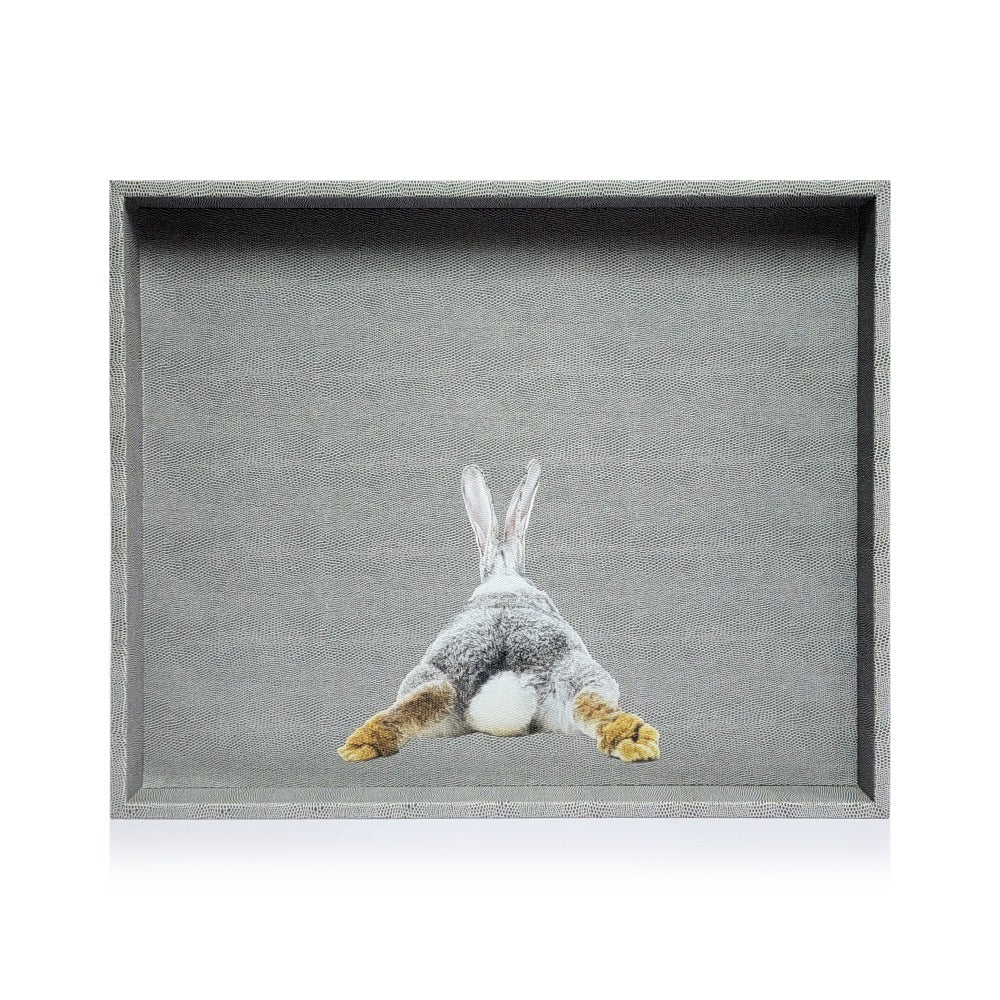 CHAROLA EXTRA GRANDE REPTIL GRIS