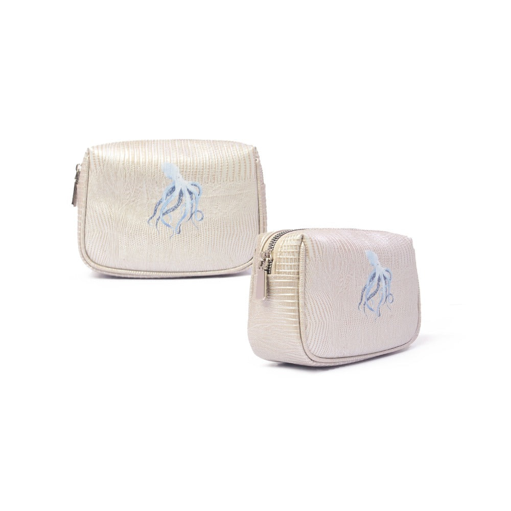 NECESER MINI TEJUS PLATA BEIGE
