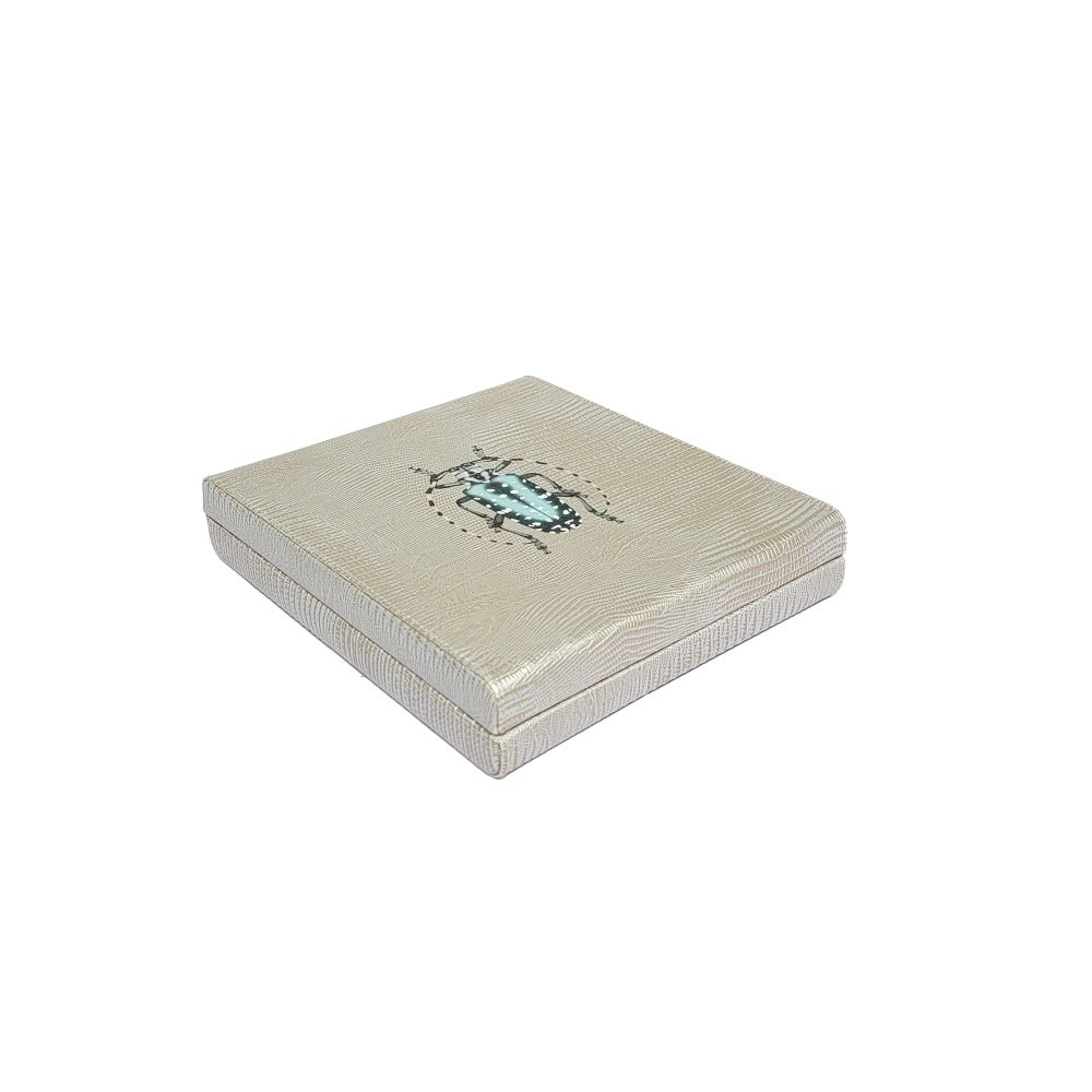 DOMINO INGLES TEJUS PLATA BEIGE
