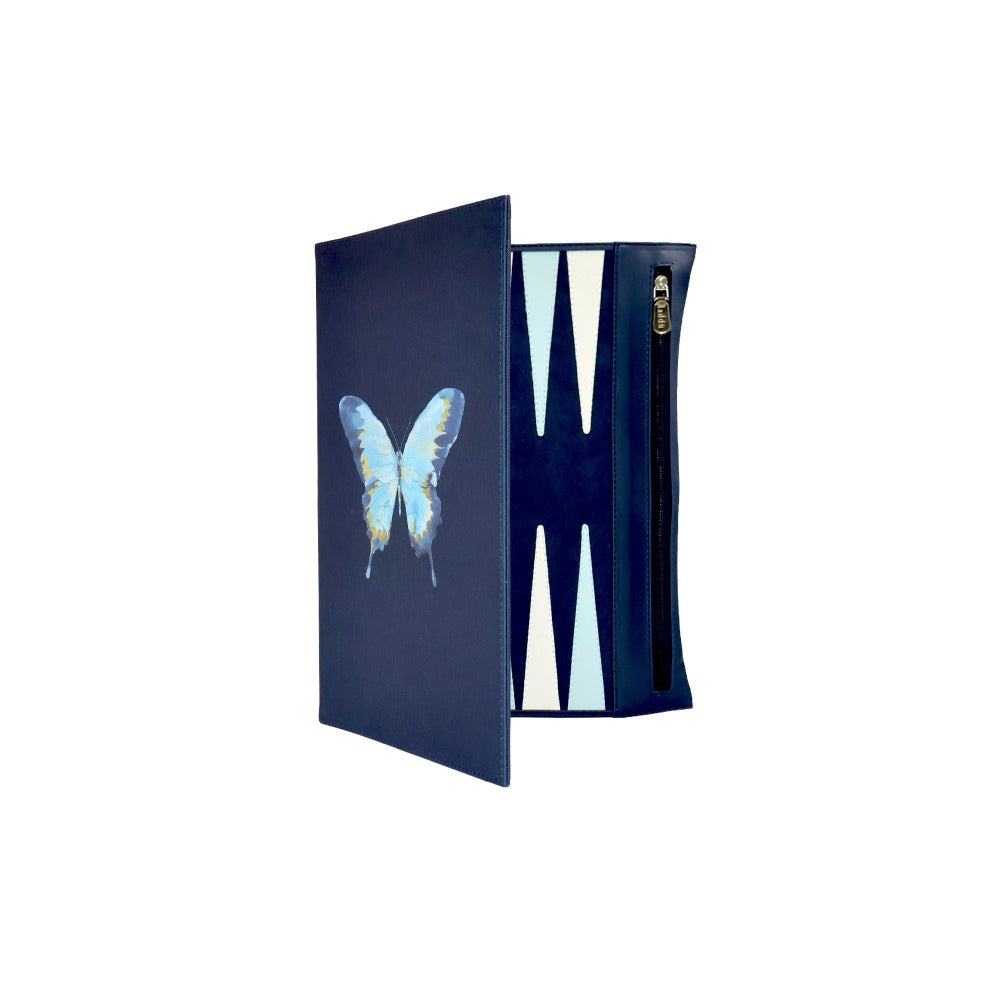 BACKGAMMON DE VIAJE FORRO AZUL NOCHE