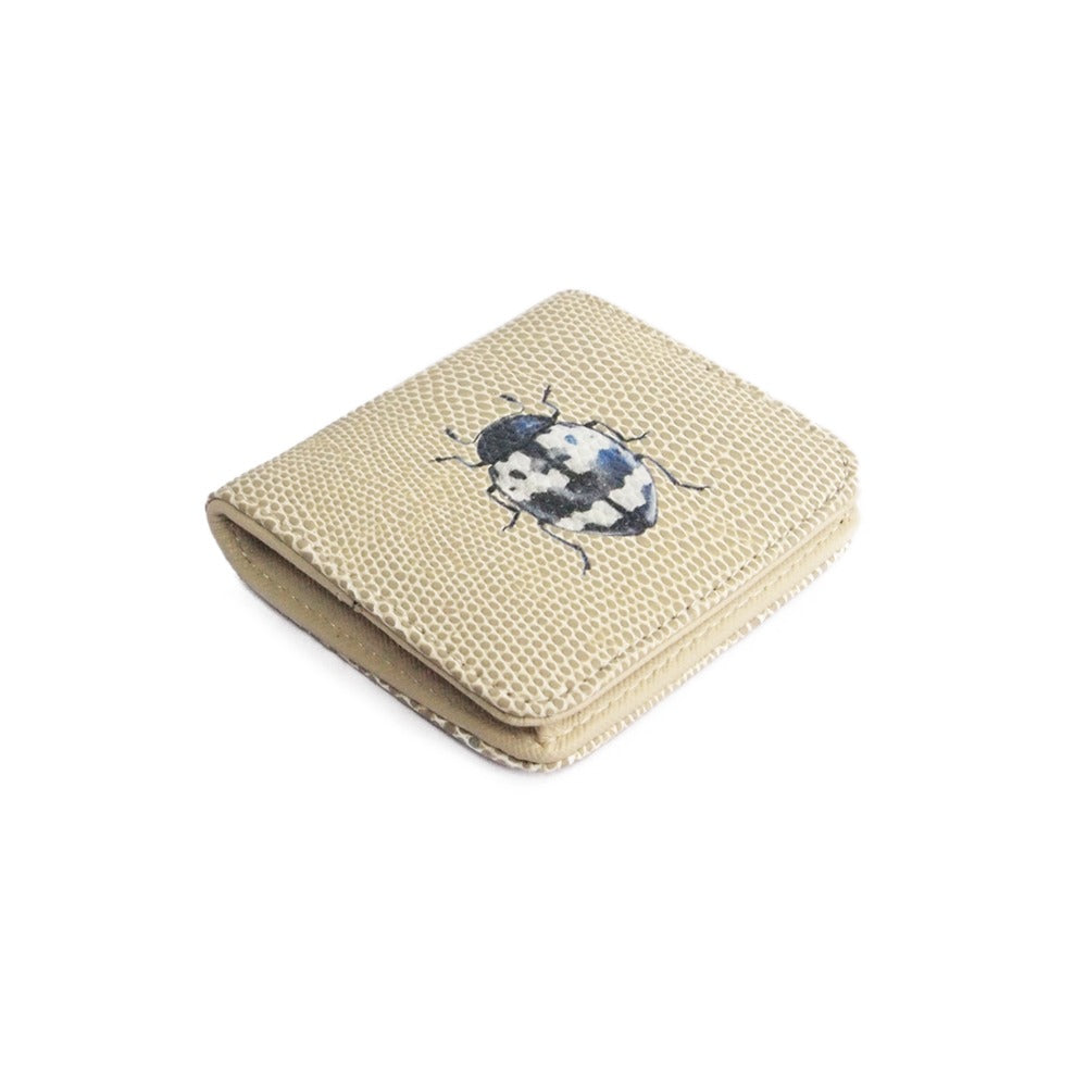 MONEDERO CUADRADO RAYITAS CARNE