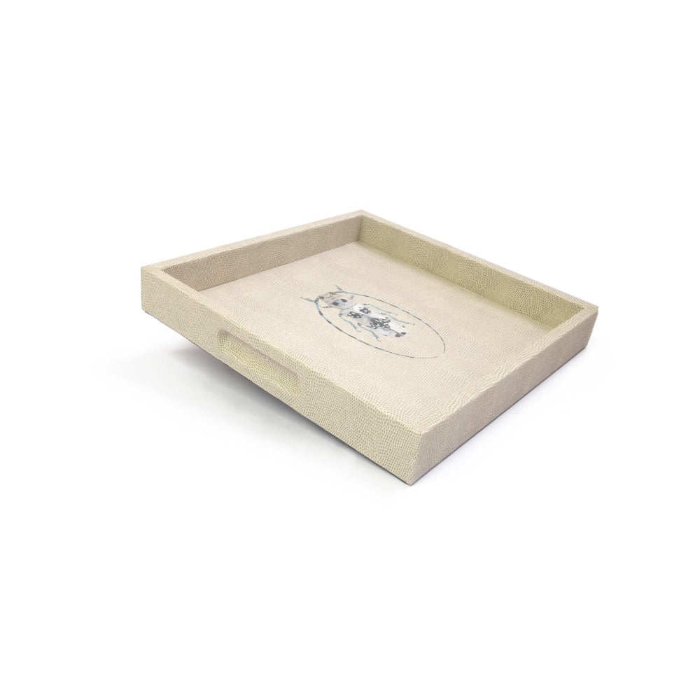 CHAROLA CUADRADA RAYITAS CARNE