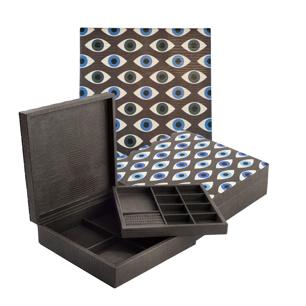 JOYERO CUADRADO GRIS ARMADILLO