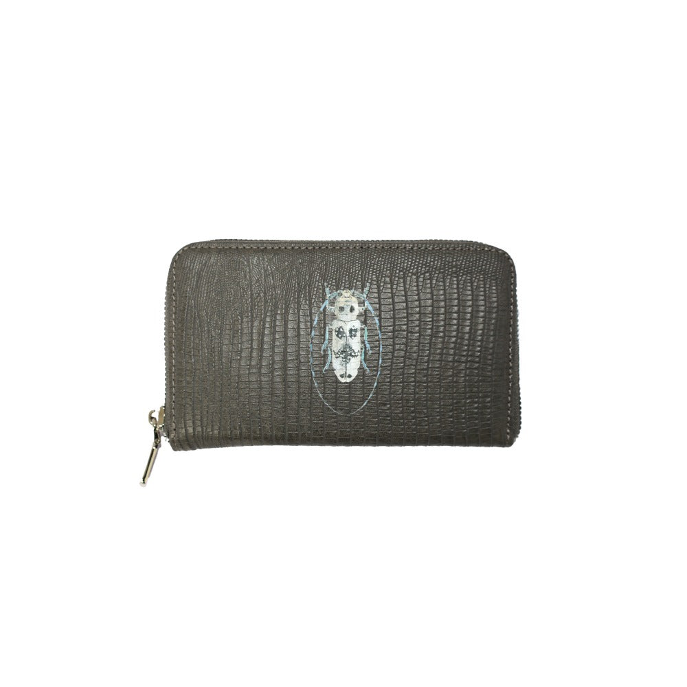CARTERA MINI LICHA GRIS ARMADILLO