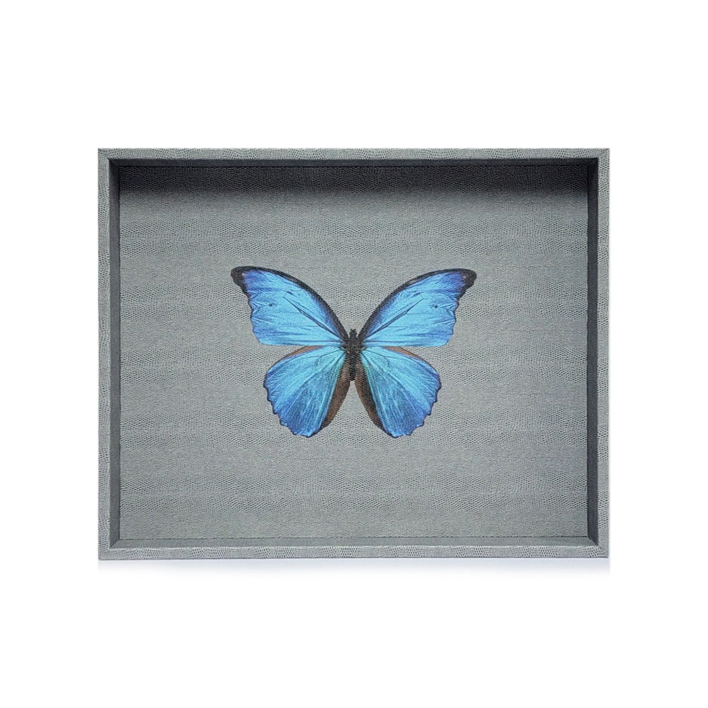 CHAROLA GRANDE REPTIL GRIS