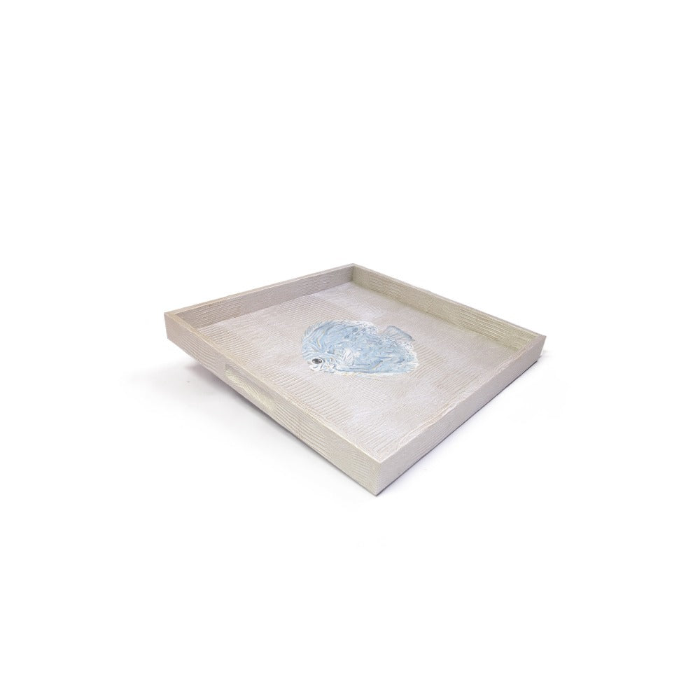 CHAROLA CUADRADA TEJUS PLATA BEIGE