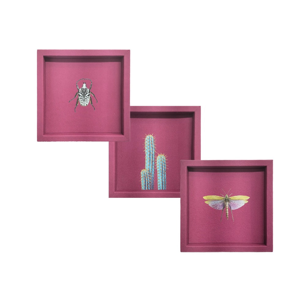 CHAROLA 15 X 15 FORRO MAGENTA