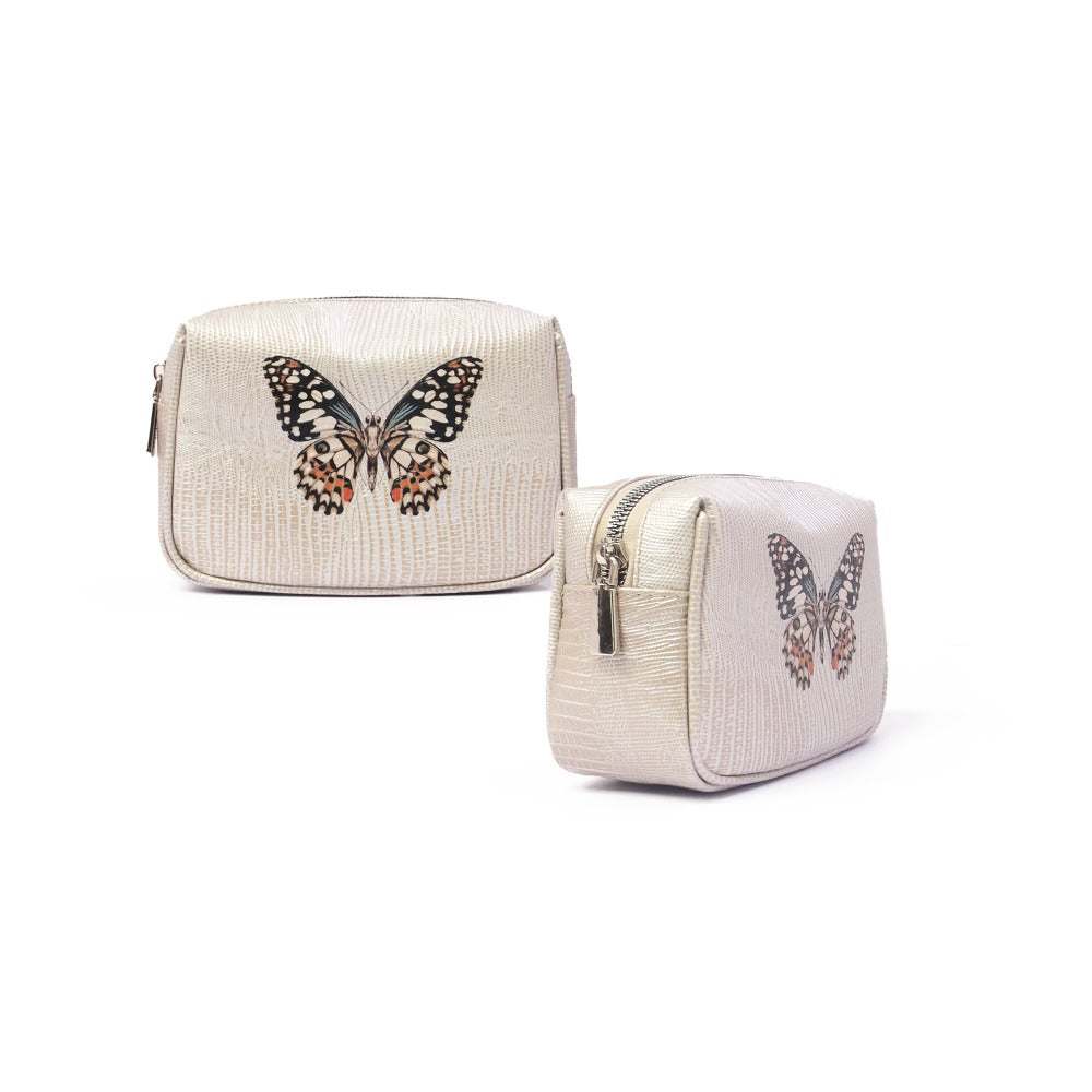NECESER MINI TEJUS PLATA BEIGE