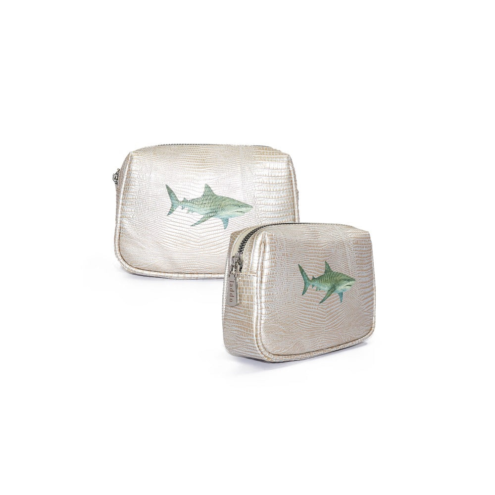 NECESER MINI TEJUS PLATA BEIGE