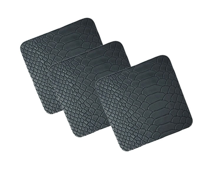 PORTA VASO CUADRADO GRIS ARMADILLO LISO