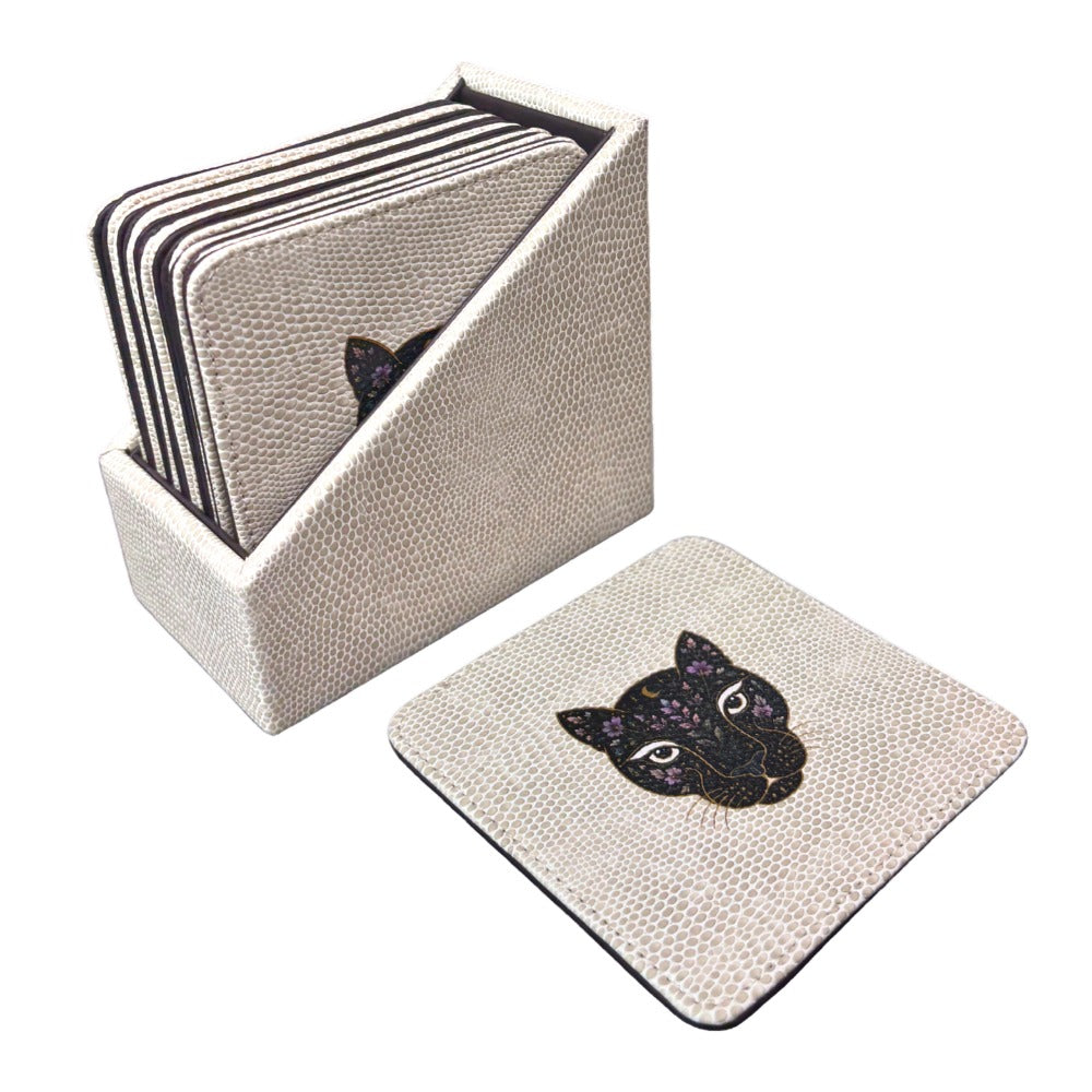 ESTUCHE PORTA VASOS CUADRADOS 12 JAGUAR