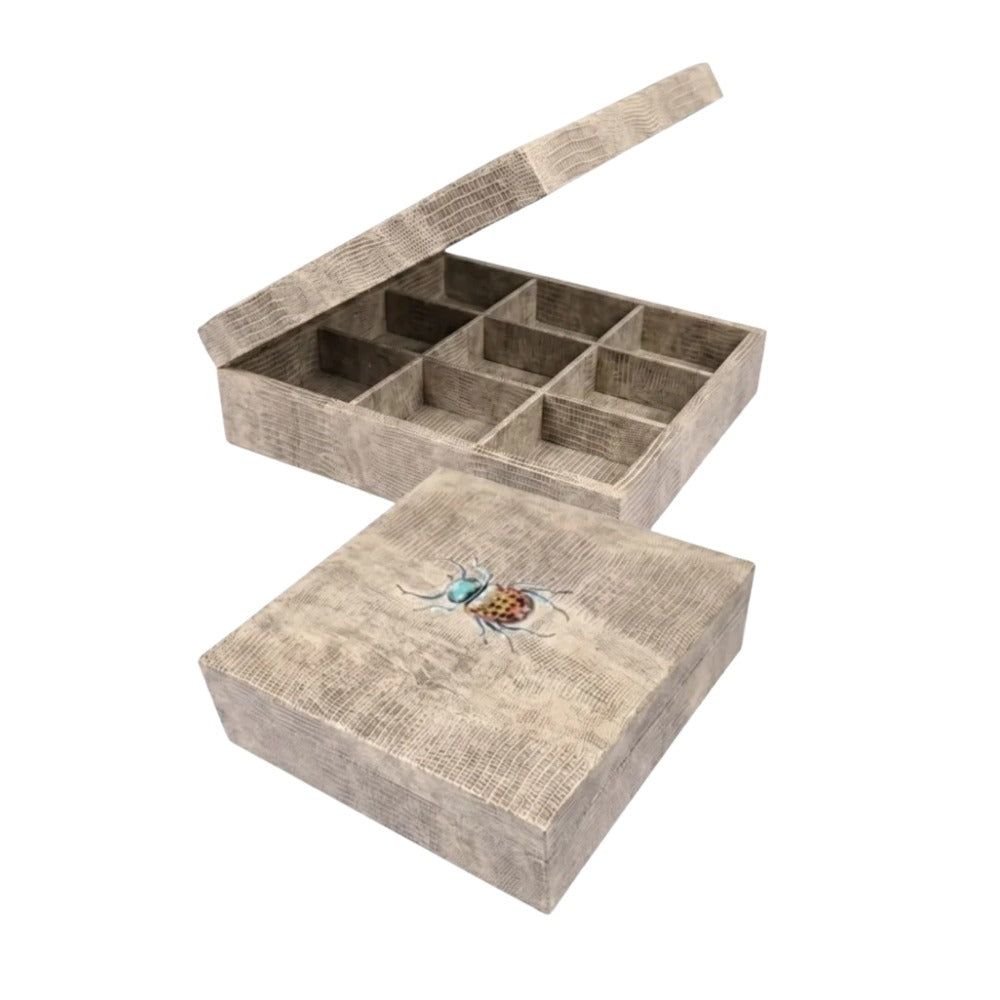 CAJA DE TE 9 TEJUS CLARO