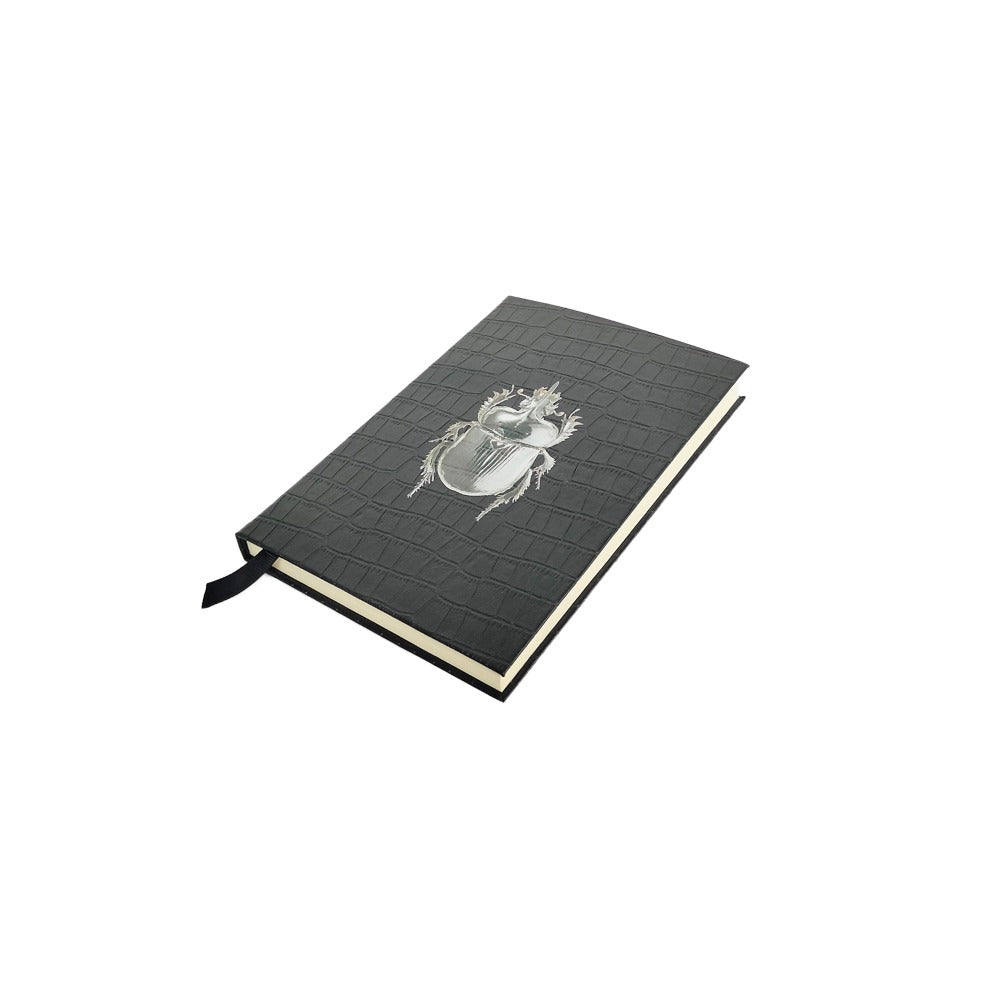 LIBRETA CROCO NEGRO