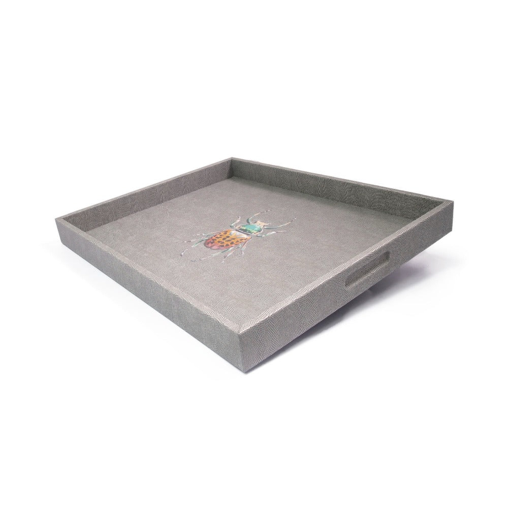 CHAROLA EXTRA GRANDE REPTIL GRIS