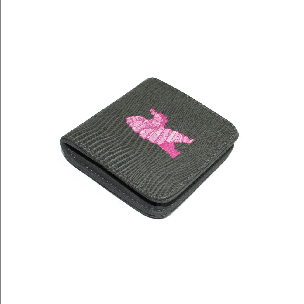 MONEDERO CUADRADO GRIS ARMADILLO